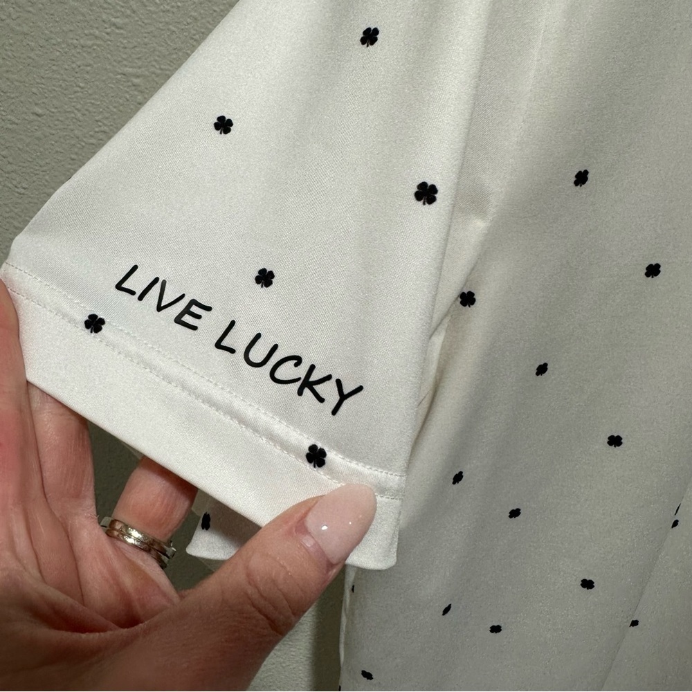 Black Clover Cloverfield All Over Clover Print Polo - Picture 3 of 10